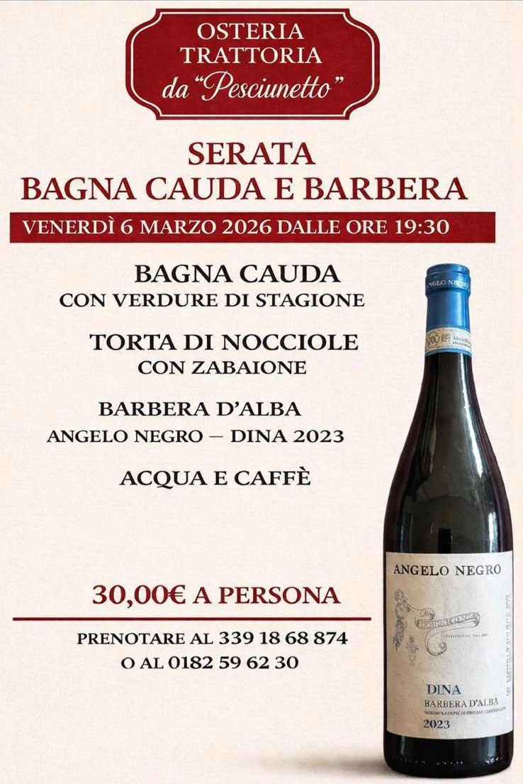 Menu di Febbraio - Pesciunettu